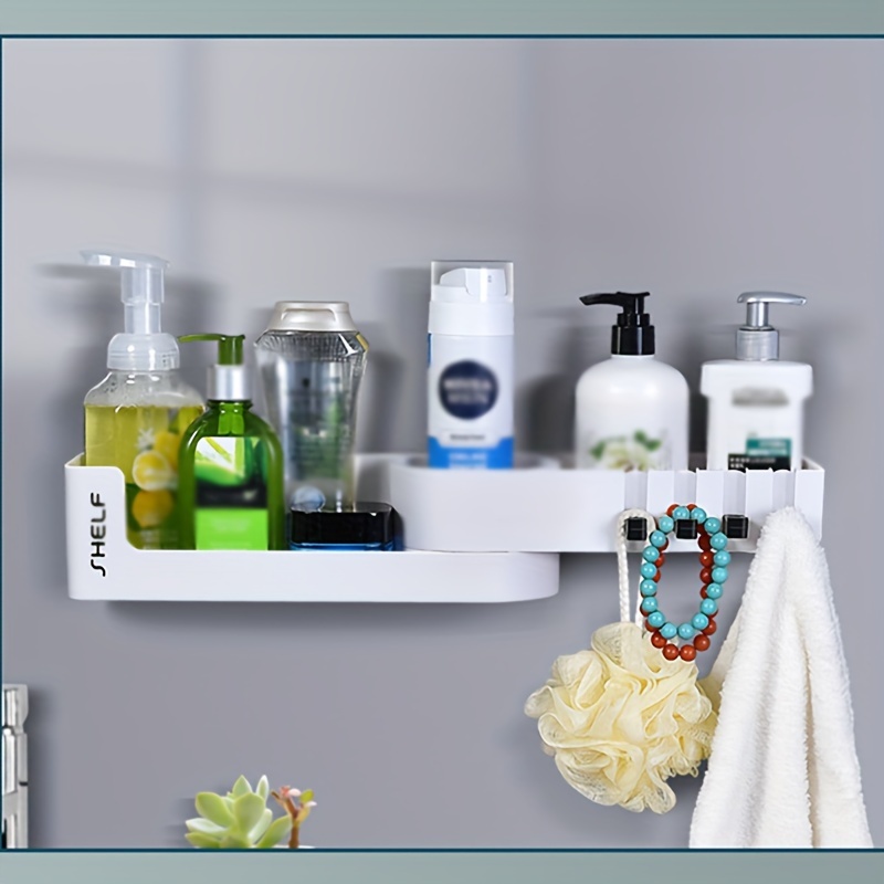 Wall Mounted Bathroom Storage Rack Bathroom Hanging Shelf - Temu