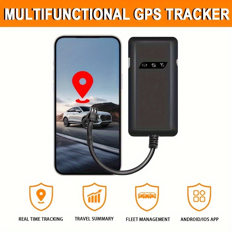 Rastreador GPS para vehículo, mini localizador magnético GPS en tiempo  real, sin suscripción, antirrobo micro GPS TrackingDevice con aplicación