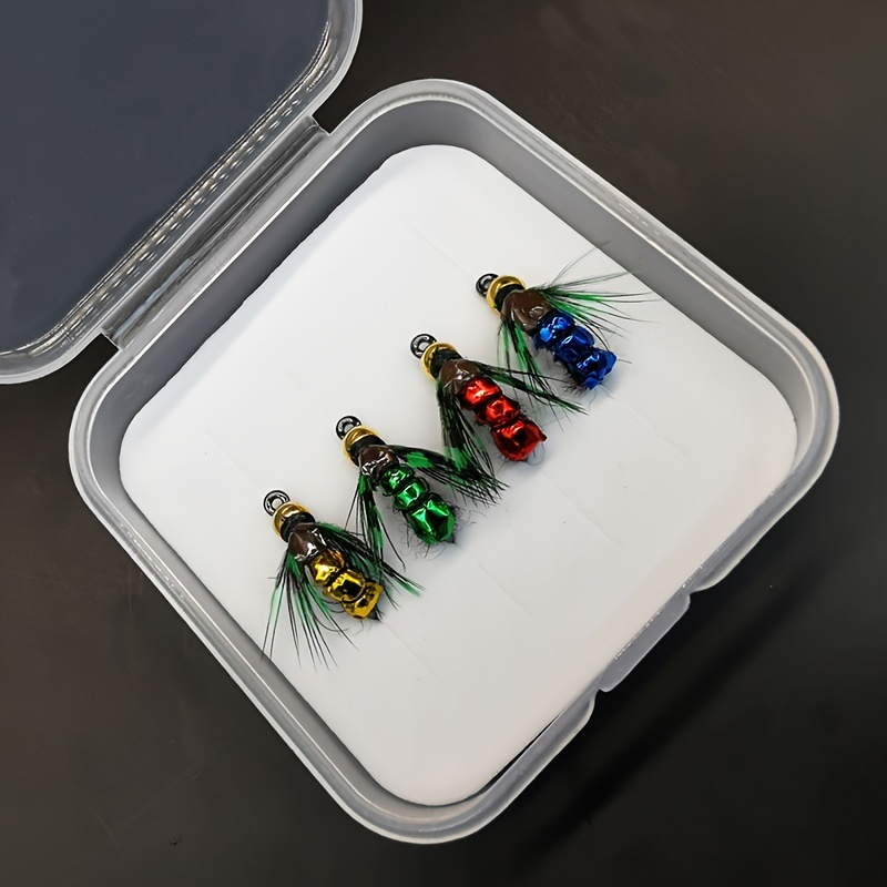 4pcs/8pcs Fly Fishing * Fast Sinking Artificial Bait, Nymph Bug Insect Bait  For Trout Fishing, Insect Fishing Lure, Micro Fishing Accessories