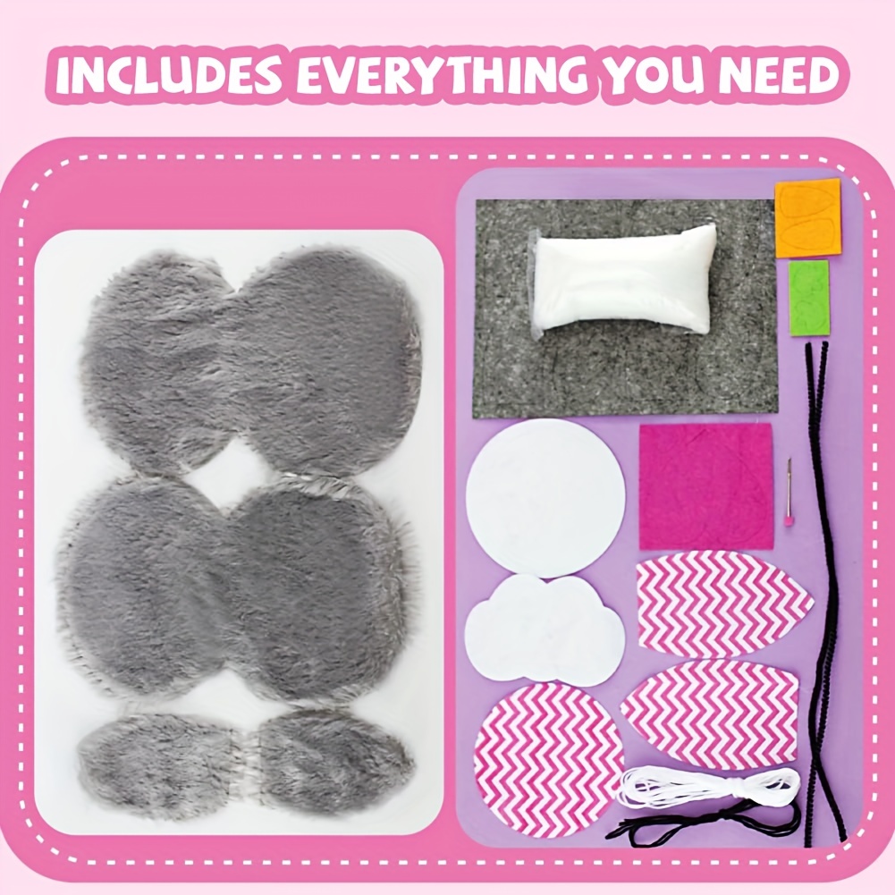 Kullaloo Sewing Kit for Kids Beginners - DIY Craft for Girls & Boys - Cut & Sew Fabric Pa - Default Title