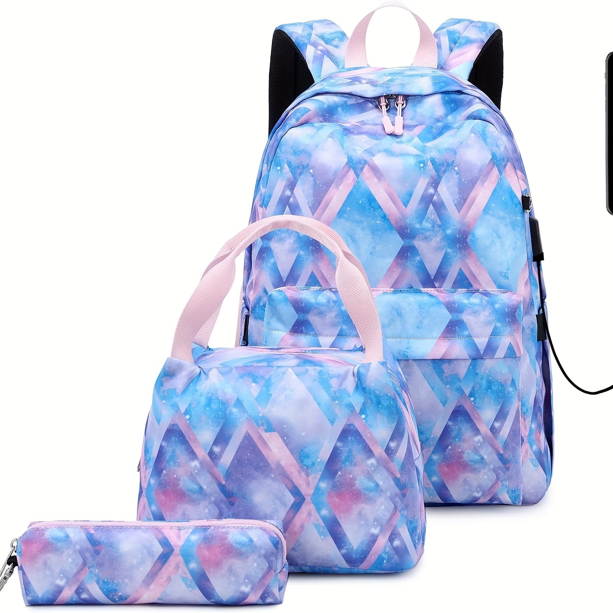 Etronik Backpack And Lunch Bag Set Lunch Backpack For Women - Temu