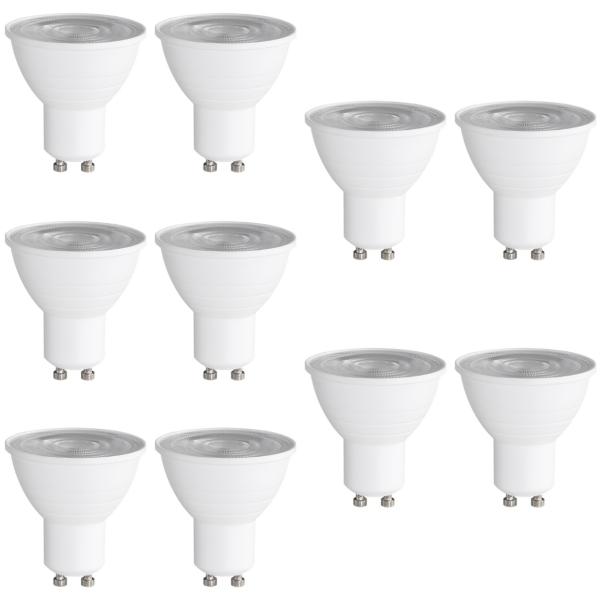 Bombilla LED T10, intensidad regulable, 6 W, luz blanca suave de 3000 K,  equivalente a bombilla incandescente de 60 W, blanco suave de 3000 K,  cristal transparente, bombilla de base E26, para