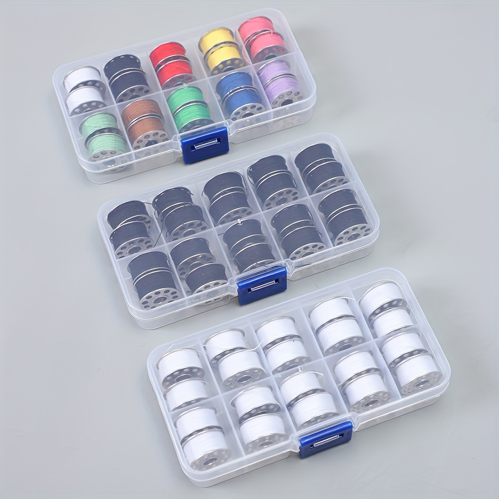 Bobbins And Sewing Threads With Bobbin Case For Multiple - Temu