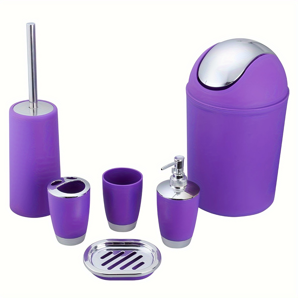 4pz Set Accessori Bagno Semplice Include Dispenser Lozione - Temu  Switzerland