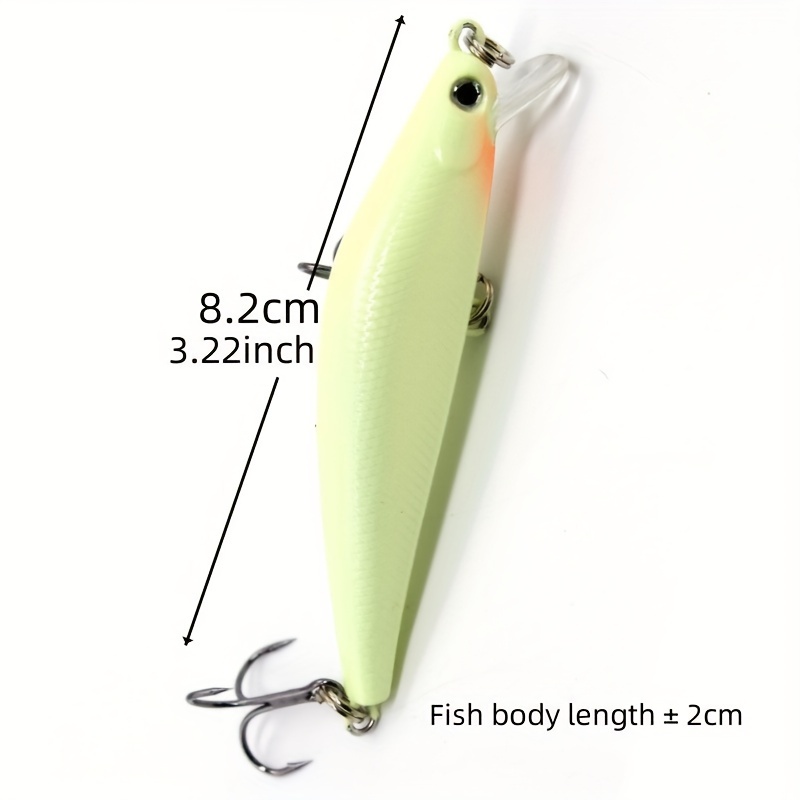 8g White Artificial Minnow Fishing Lure 0.28oz Bionic - Temu