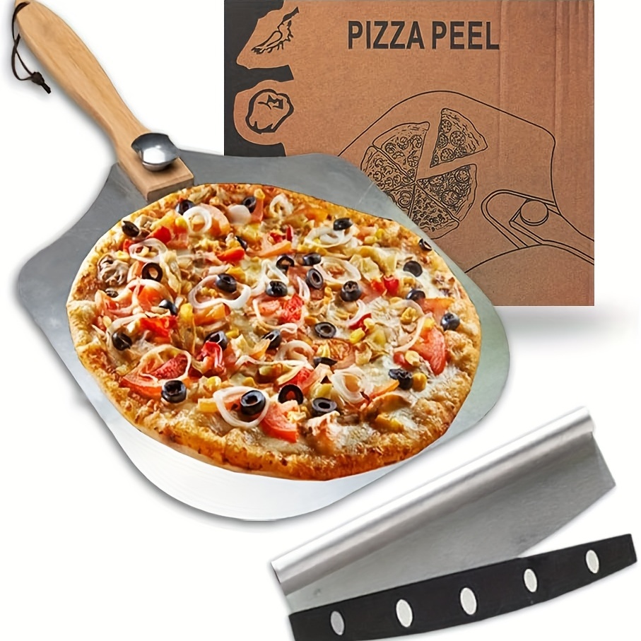 paletta per pizza in acciaio per teglie pizza cm. 10 x 14 con