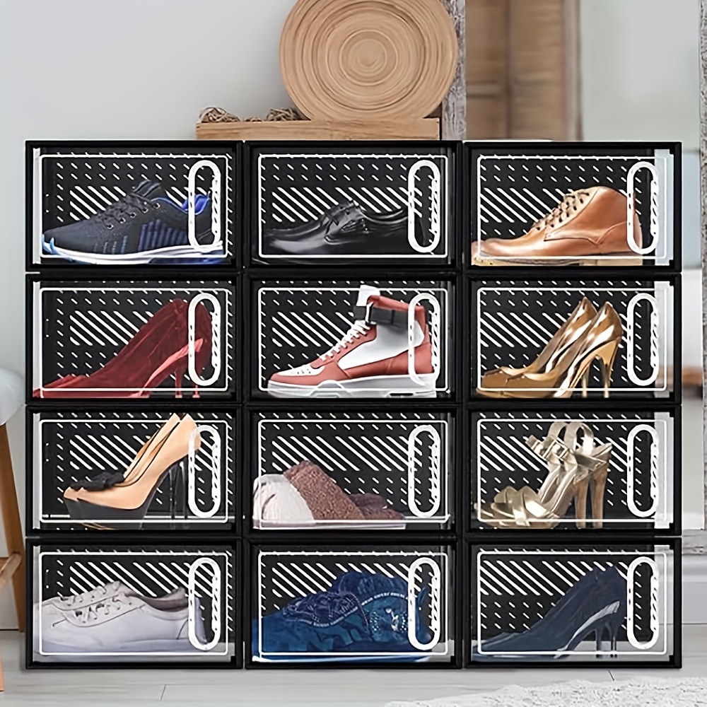Boîtes De Rangement Bacs Boîte À Chaussures En Plastique