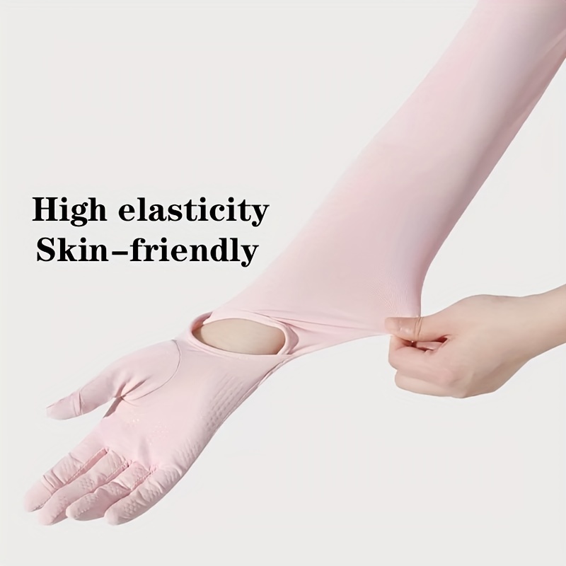 Summer UV Protection Driving Gloves Cotton Sunscreen Gloves Sleeves Cycling  Arm Sleeves Sun Gloves for Women