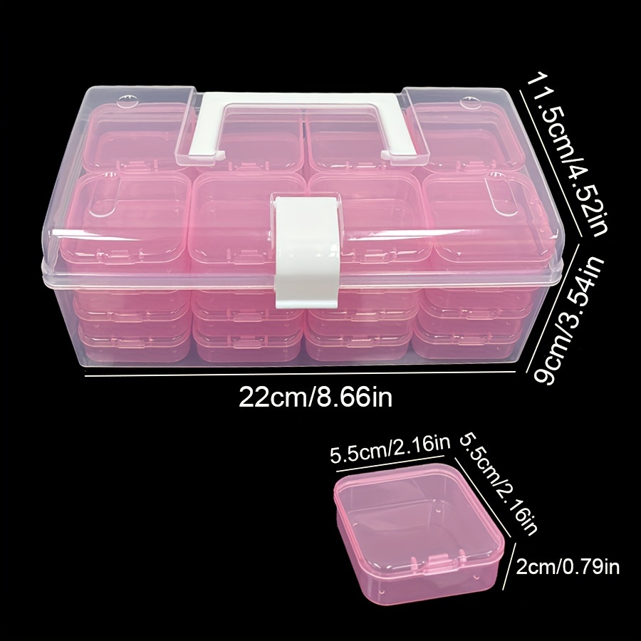 Plastic Clear Square Storage Box Transparent Crafts - Temu United