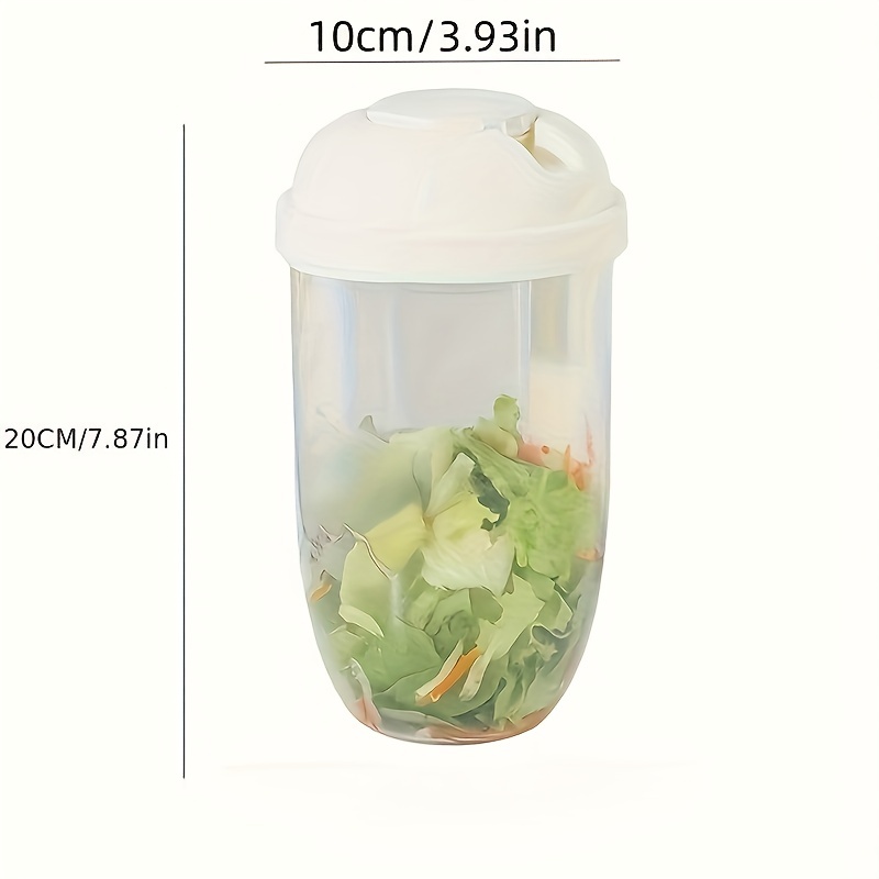 Portable Breakfast On The Go Cups Cereal Milk Container Airtight Food  Storage Box Double Sealed Compartment Crisper Food Storage