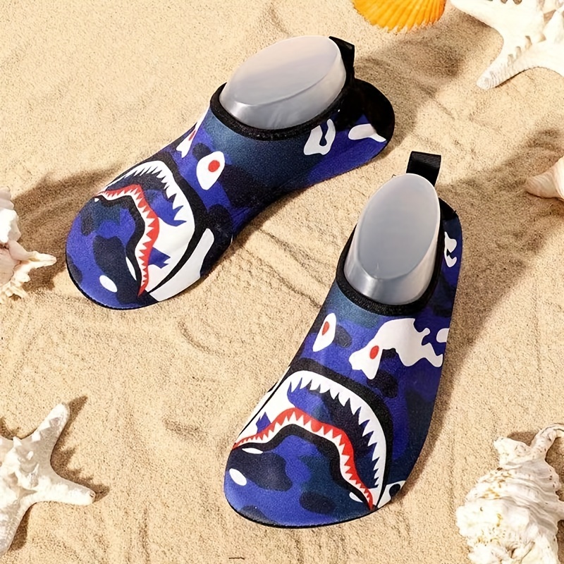 Divertidos Zapatos Acuáticos Tiburón: Calcetines Acuáticos - Temu