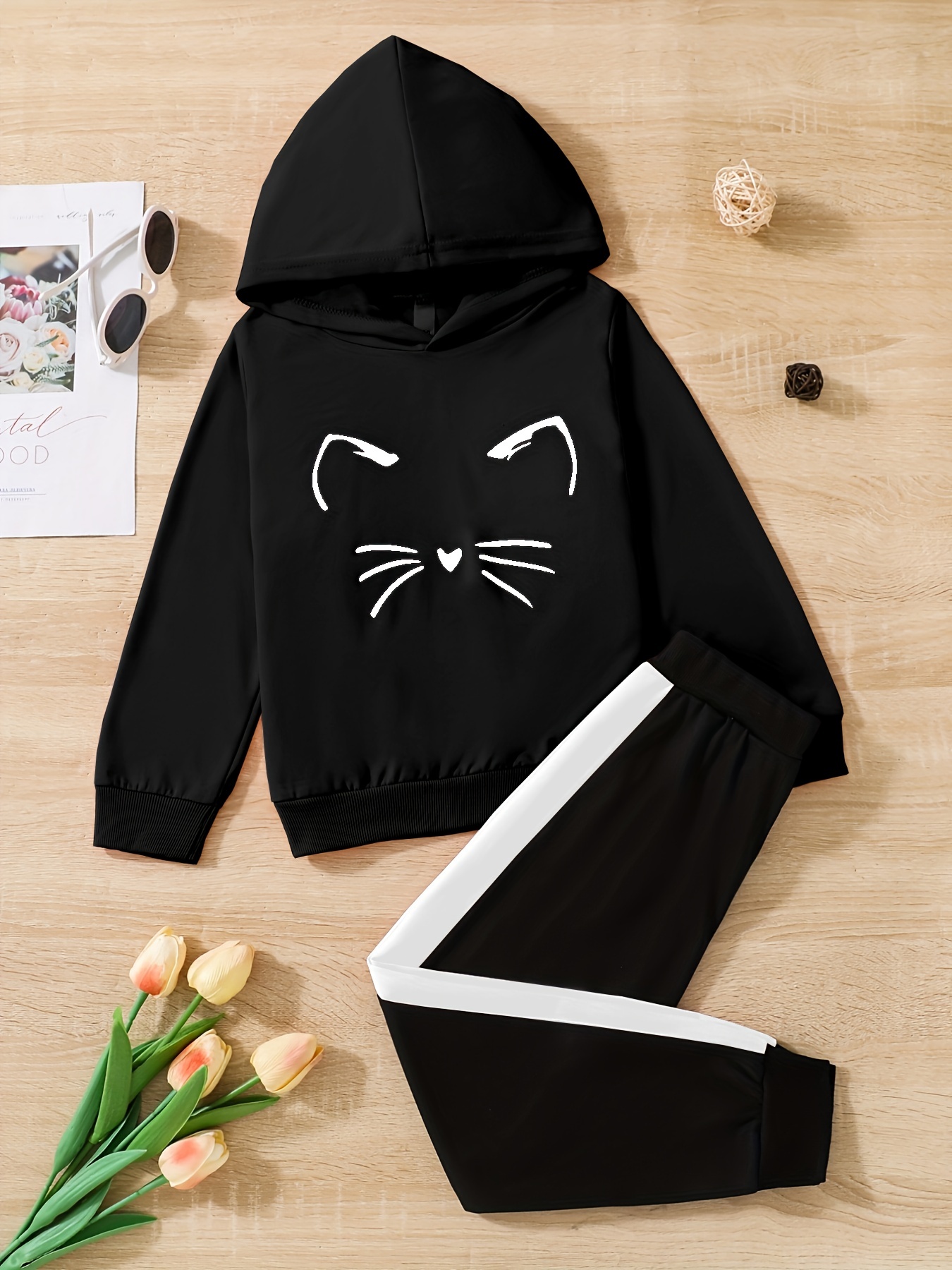 Girls cat sale hoodie