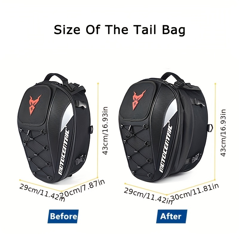 Motorcycle Tail Bag Riding Tribe Motorcycle Seat Bag Waterproof PU Leather  Luggage Carry Bag Tool St…See more Motorcycle Tail Bag Riding Tribe