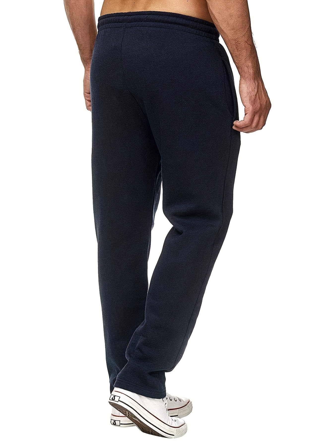 Men's Plus Size Solid Color Comfortable Casual Sweatpants - Temu
