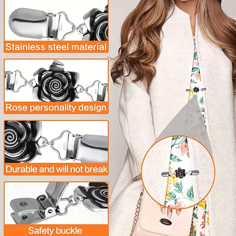 1 Stück Vintage Pullover Clips – Kleidung, Strickjacke, floraler  Seidenschal Clip, rutschfeste Kleidung, Kragennadel – zufällige Farbe und  Stil, aktuelle Trends, günstig kaufen