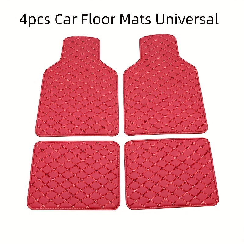 Car Floor Mats Universal Waterproof Front Rear Full Set - Temu
