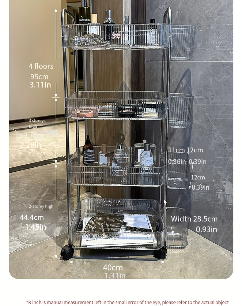 Multifunctional Narrow Sink Storage Rack, Floor Multi-layer Small Storage  Strolley, Kitchen Vegetable Fruit Seasoning And Cookware Organizer,  Bathroom Corner Storage Rack, Household Storage Supplies - Temu