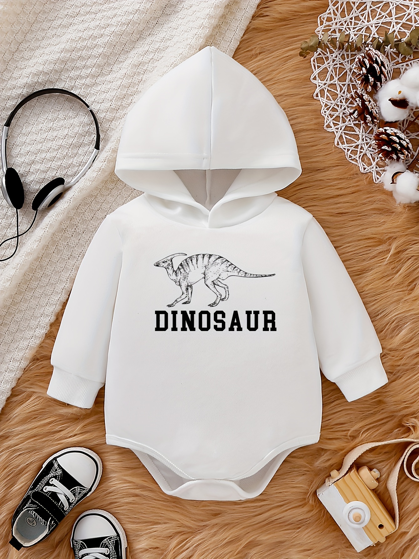 Disfraz de dinosaurio bebé Niños Lindo sudadera con capucha Mono