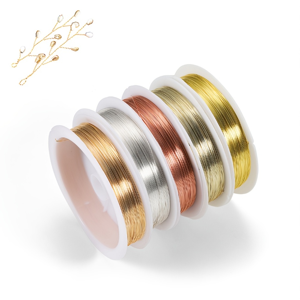 Copper Wire For Bracelet And Necklace Gold Silver Or Rose - Temu