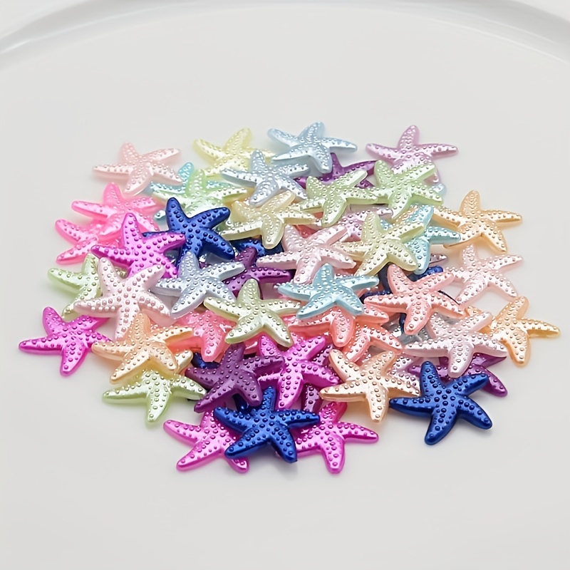 Bag Plastic Imitation Pearl Snowflake Pendants Flat Back - Temu