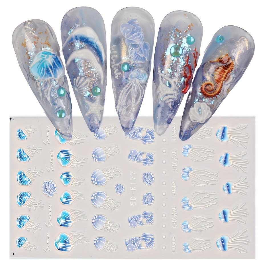 5D Luxury Designer Nail Stickers