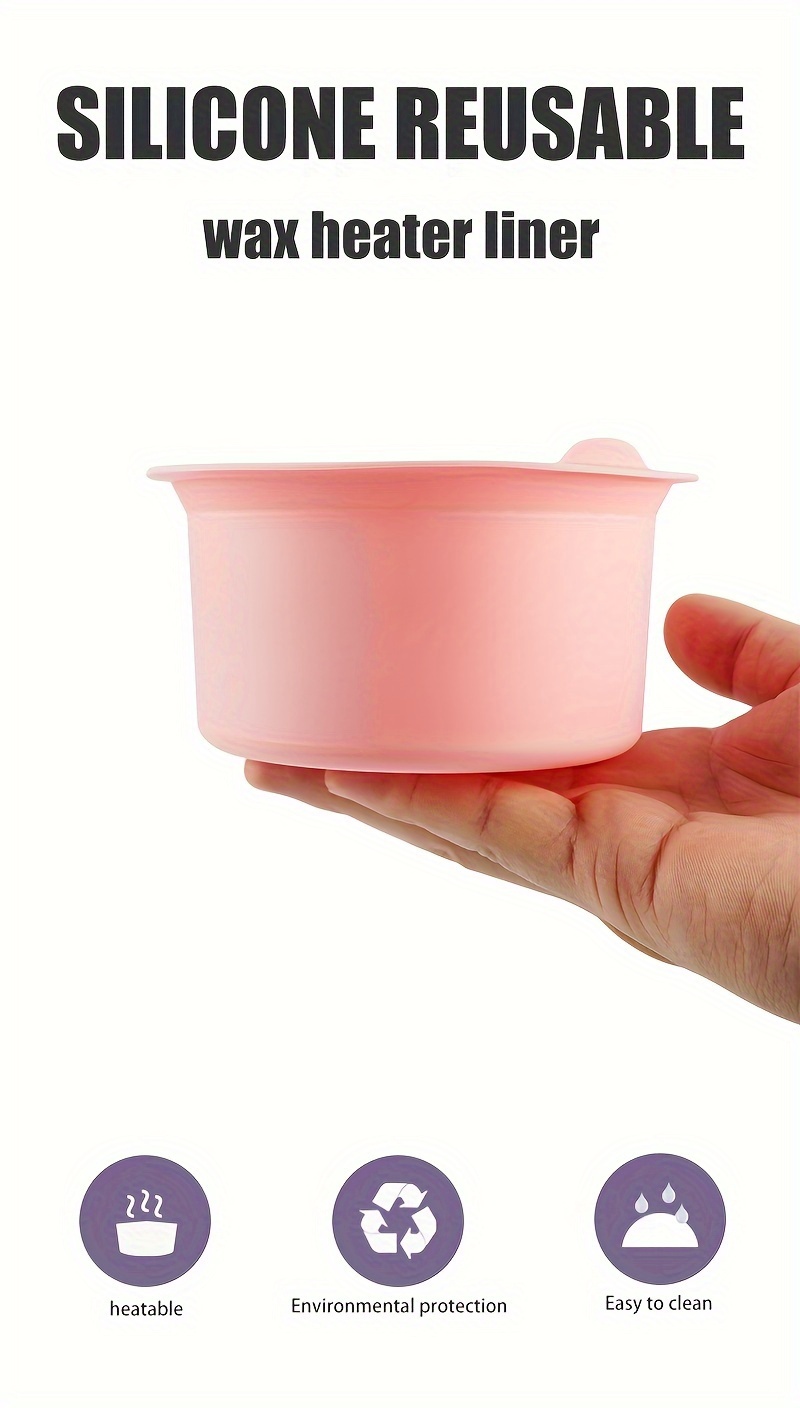 Silicone Wax Warmer Bowl Foldable Reusable Waxing Pot Liner - Temu