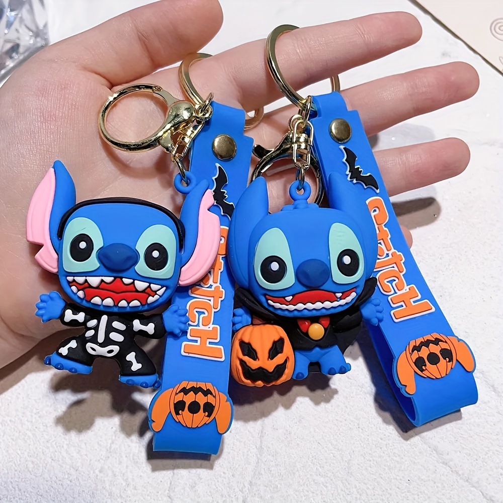 Lilo & Stitch – porte-clés mignon dessin animé Disney, accessoires de  voiture, breloques, jouets pour enfants, cadeaux