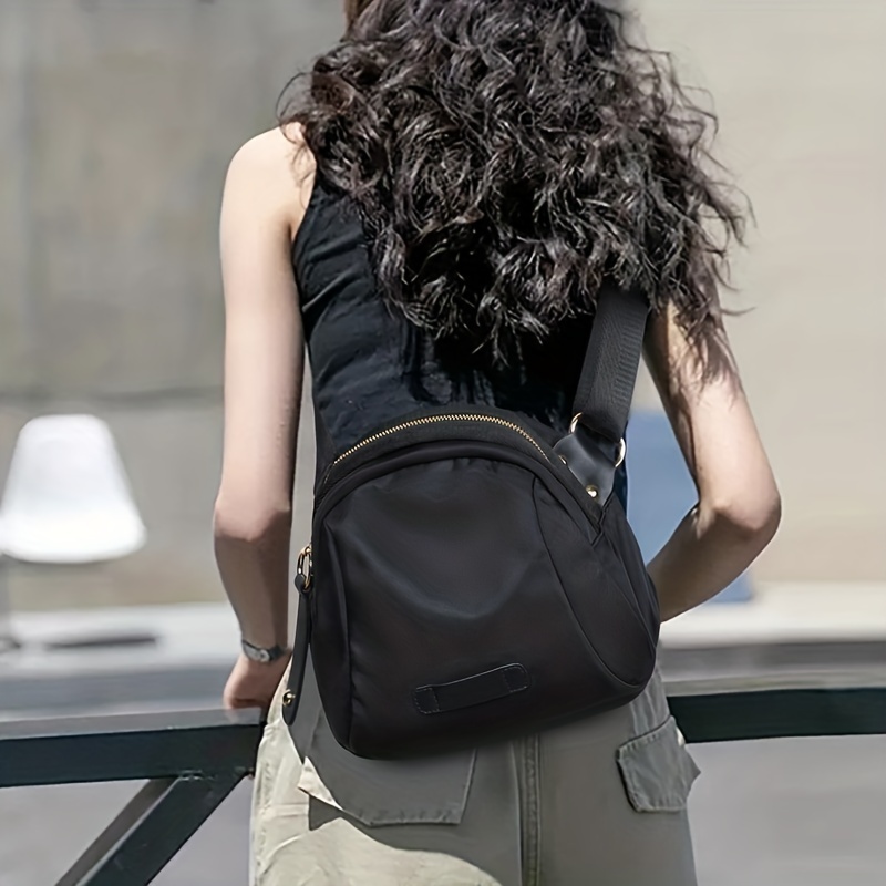 Mini Geometric Graphic Hand Backpack, Women's Zipper Top Handle Purse, Small  Two-way Shoulder Bag - Temu Malaysia