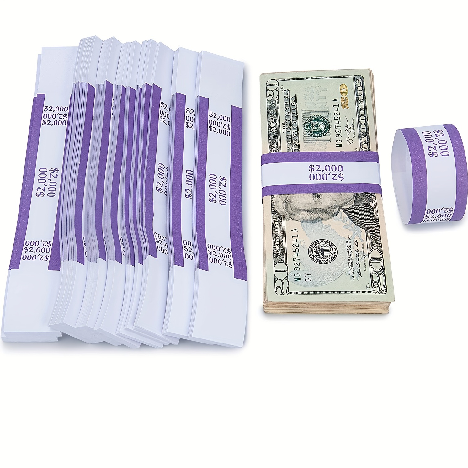 100pcs self sealing currency straps money bands for cash colorful bill wrappers for organization