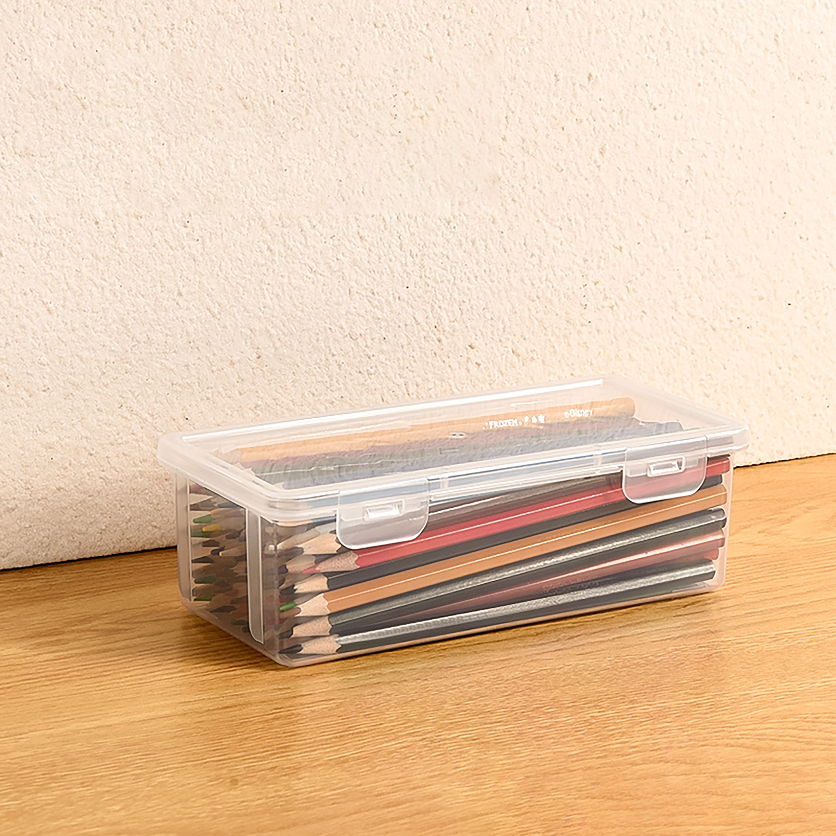2 Pack Pencil Box, Assorted Color, Plastic Pencil Case For Kids