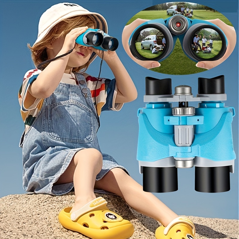 Los mejores juguetes para niños de 4 a 9 años, binoculares de juguete para  niños, telescopio compacto 8x21, regalos para niños para la vida silvestre  y el teatro