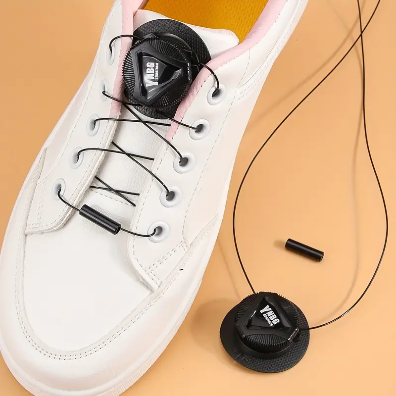 Metal Wire Swivel Automatic Buckle Shoelaces Sneaker - Temu
