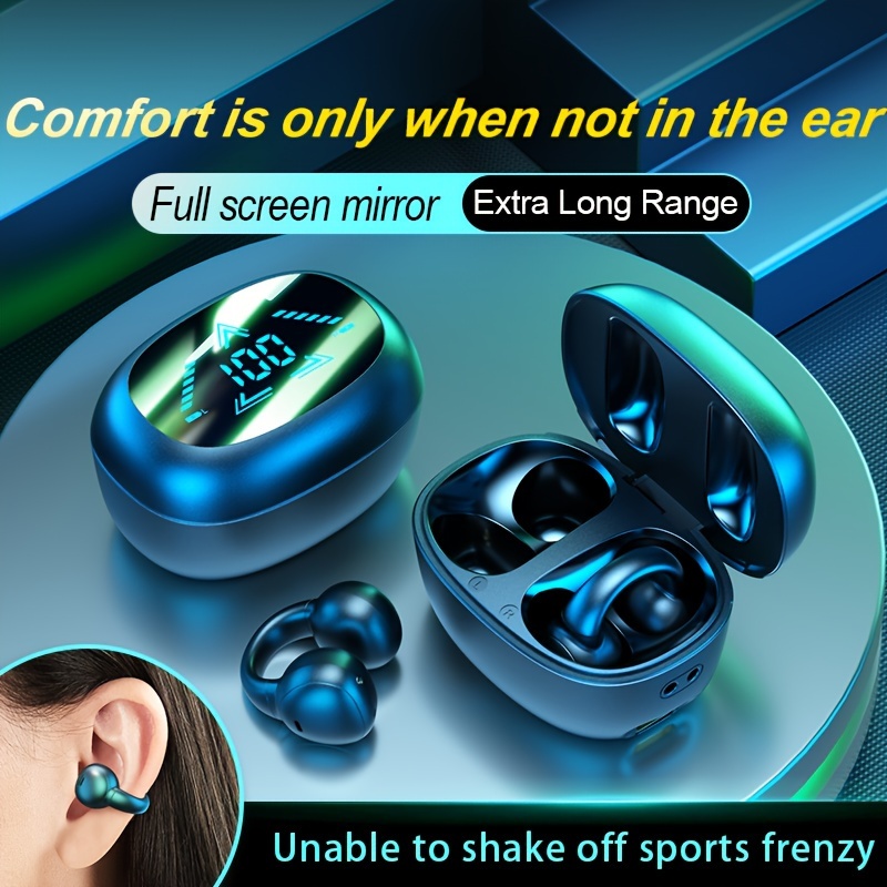 Auriculares inalámbricos con clip para oreja conducción ósea Bluetooth 5.3  auric