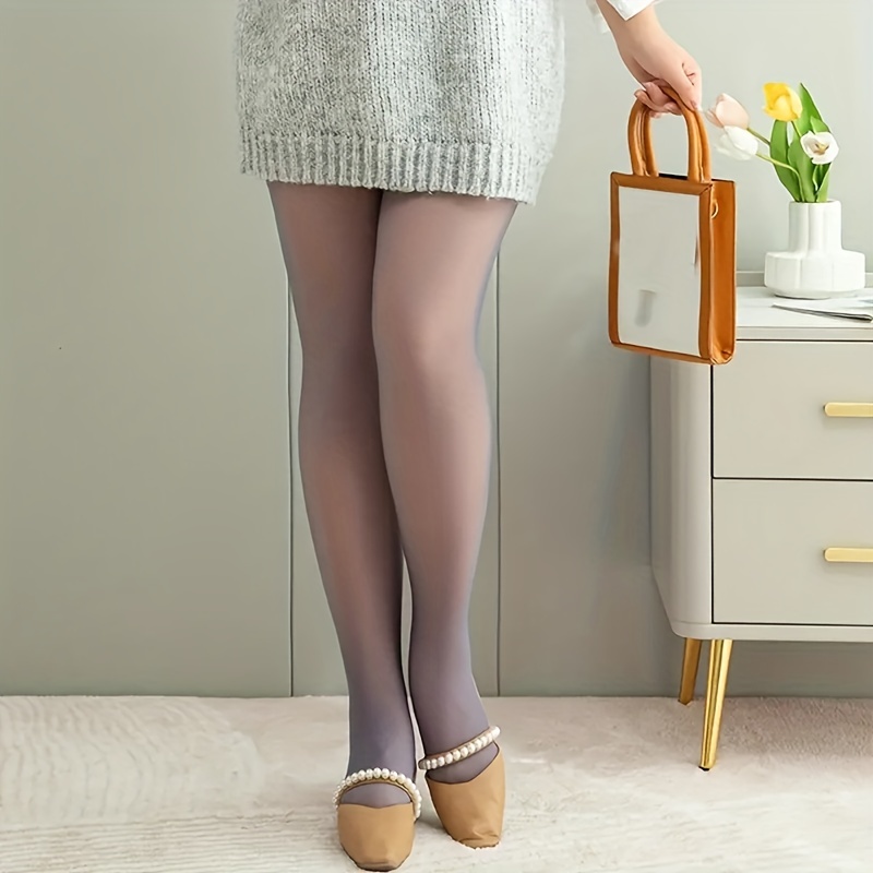 Plus Size Casual Stockings 0xl 2xl Women's Plus Seamless - Temu Canada