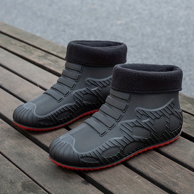 stylish rain boots men s non slip wear resistant pvc rain