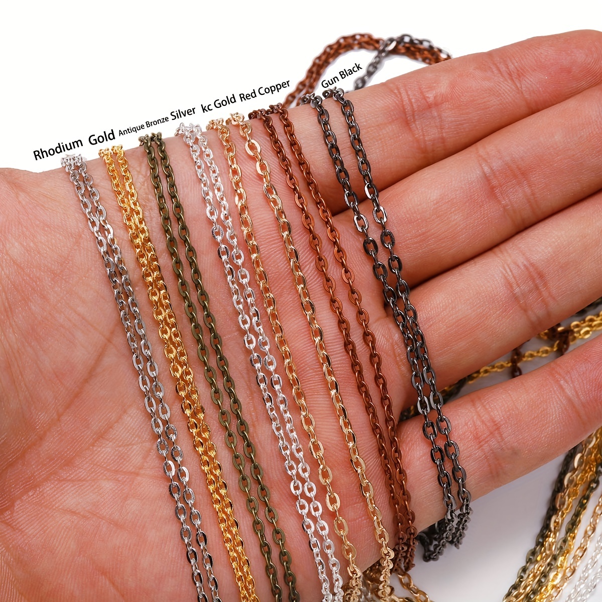 2 Antique Copper Extension Chain, Jewelry Extender Chain, Bracelet