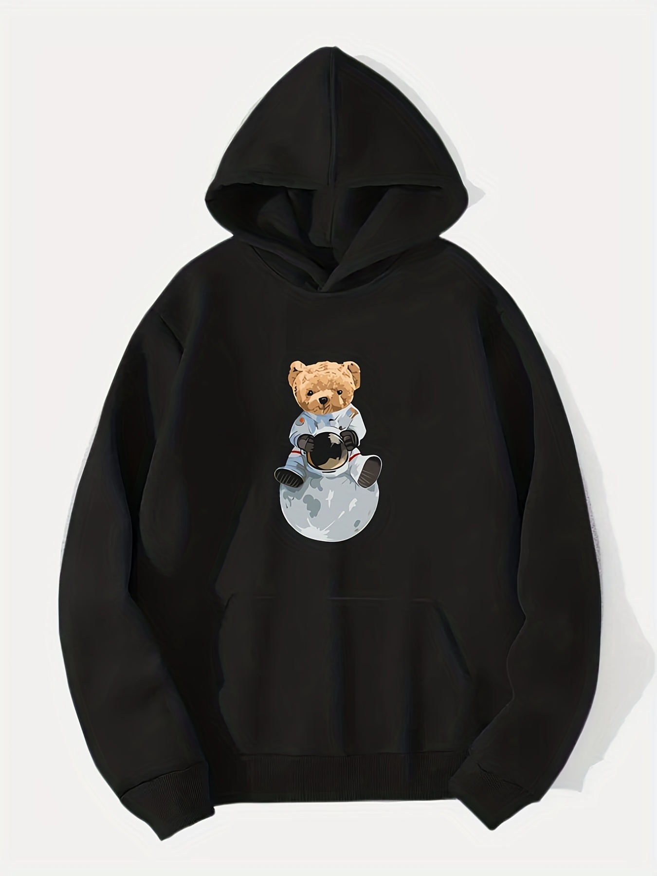 Teddy Bear Print Hoodie Hoodies Men Men's Casual Graphic - Temu