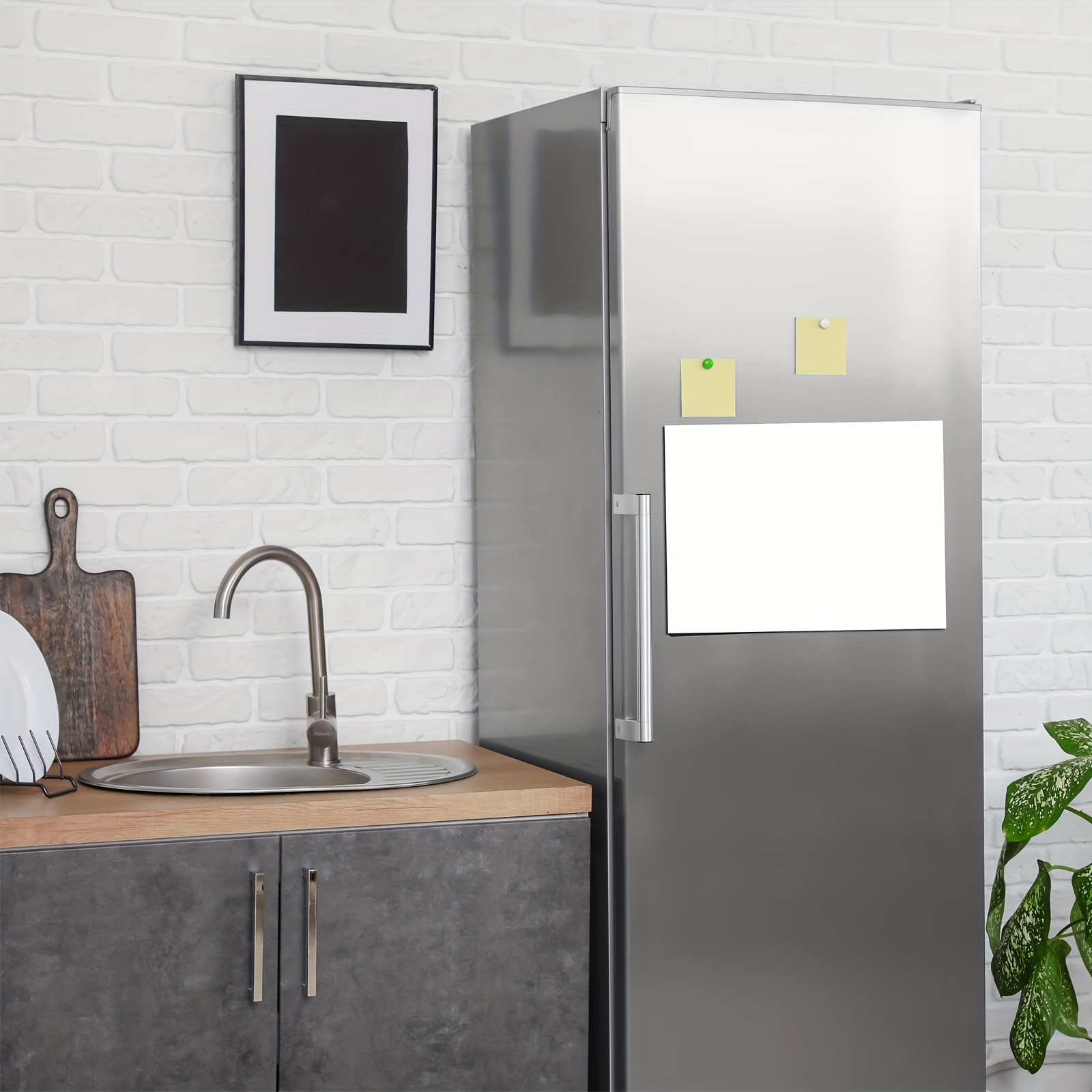 Taille flexible A3 Tableau blanc magnétique Réfrigérateur Cuisine Bureau à  domicile Rappel Aimant Tableau effaçable à sec