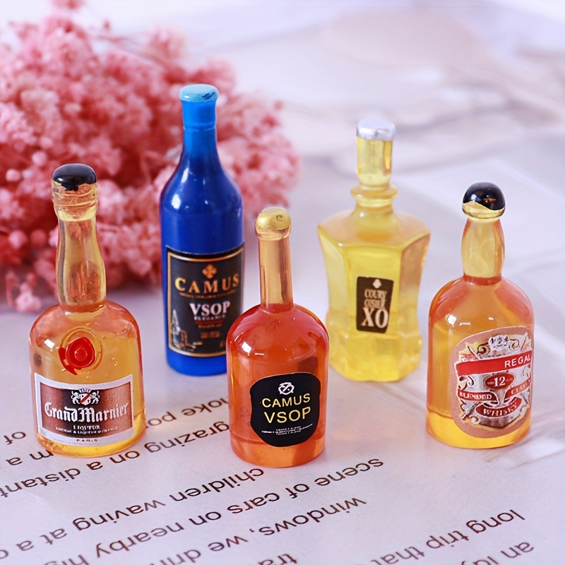 10pcs Mini Resin Liquor Bottles Decorations, Dollhouse Mini Wine Bottles  Toys, 9 Kinds Of Mixed Mini Bottles For Instant Model Scene, Fairy Garden  Bar