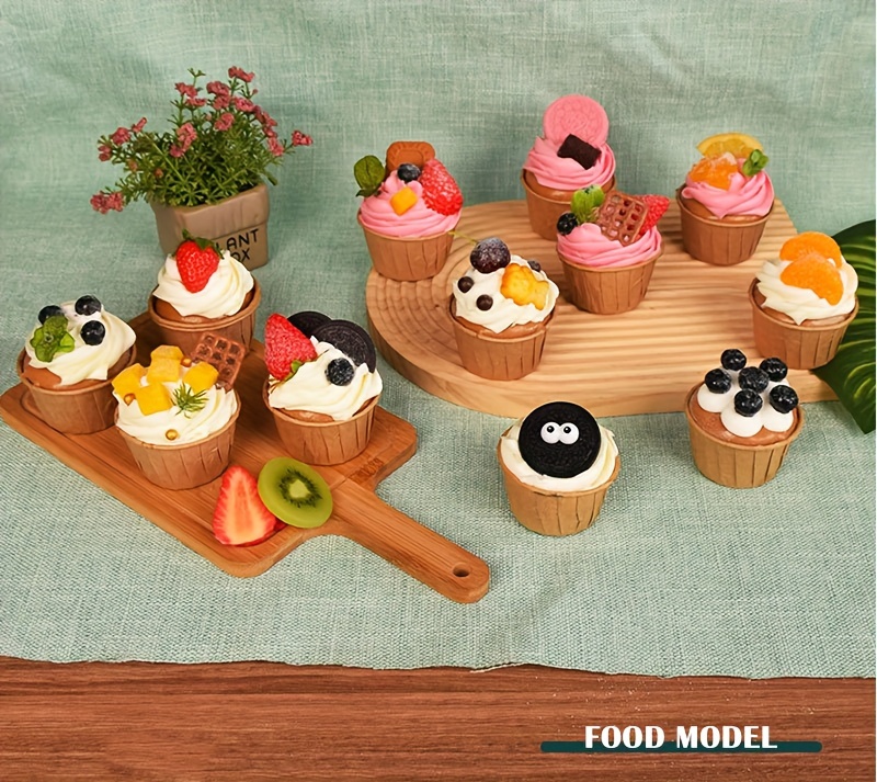 Realistic Artificial Fake Cake Cupcake Model Cup Display Photography Props  Craft