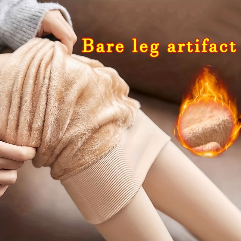 Womens Winter Leggings Warm Foot Pantyhose Bare Leg Artifact