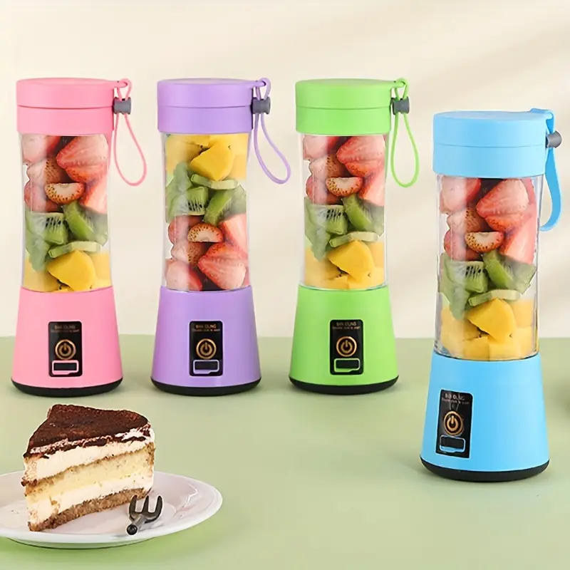 1 piece wireless portable blender usb rechargeable mini juice blender suitable for juice shakes and smoothies juice milk fruit and vegetable mini juicing cups details 1