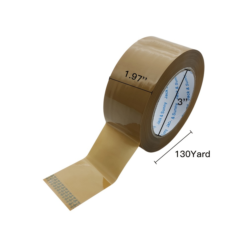 2 Rolls For Sale3937.01 Inch/roll Packaging Tape With Refill Bulk Brown  Packaging Tape With Dispenser Used For Transportation, Moving, And Packaging