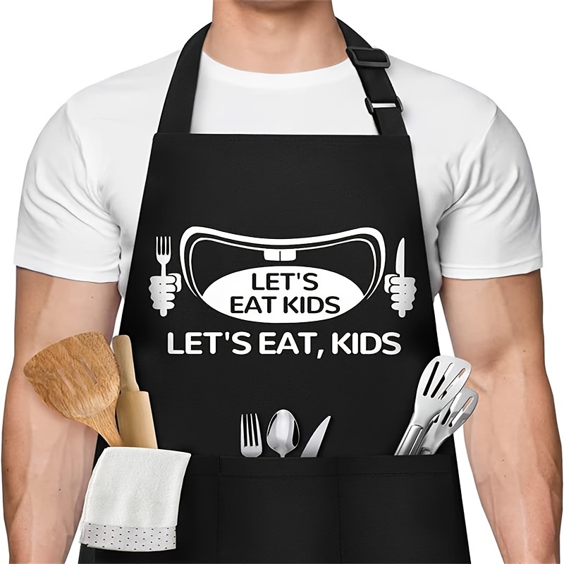 Funny Aprons for Men,Kitchen,Chef,Cooking,BBQ,Boyfriend Gifts,Gifts for Men  - Birthday,Gifts for Husband,Wife,Mom,Brother 