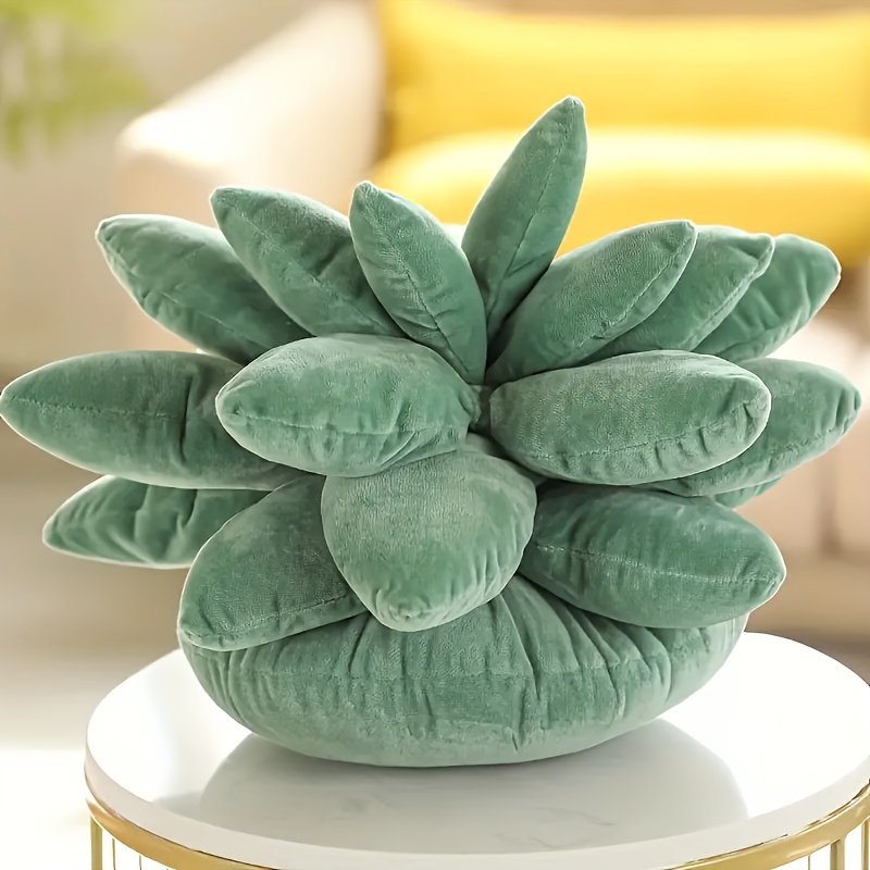 Succulent shaped hot sale pillow