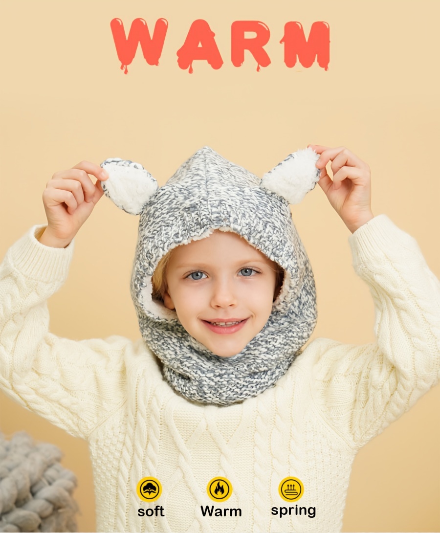 Bonnet d'hiver pour enfants protège-oreilles
