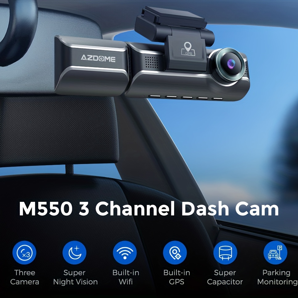 AZDOME M550 3 Channel 4k Dashcam - Review 