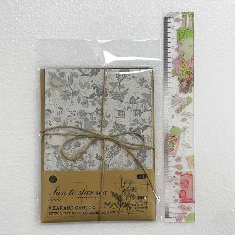 Vintage Multi-Material Scrapbook Paper for Journaling and Paper