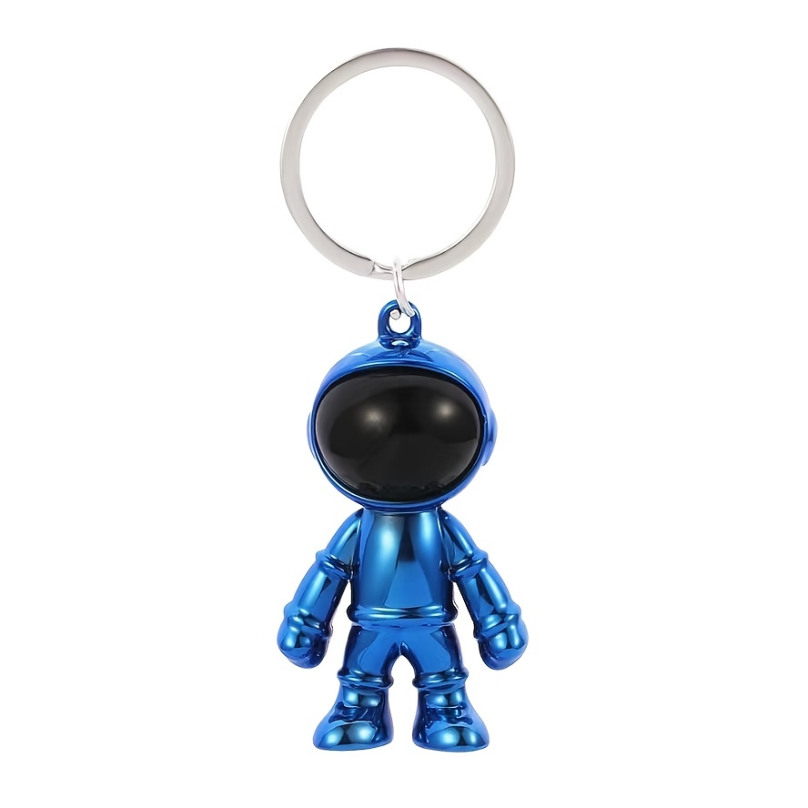 Mini Spaceman Astronaut Keychain Solar System Planetary Galaxy Spaceship  Rocket Key Holder Men's Car Keyring Pendant