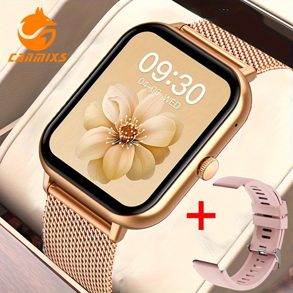 Reloj inteligente, pantalla táctil completa de 1.9 pulgadas para teléfonos  Android e iOS con monitor de frecuencia cardíaca y oxígeno en sangre, 123